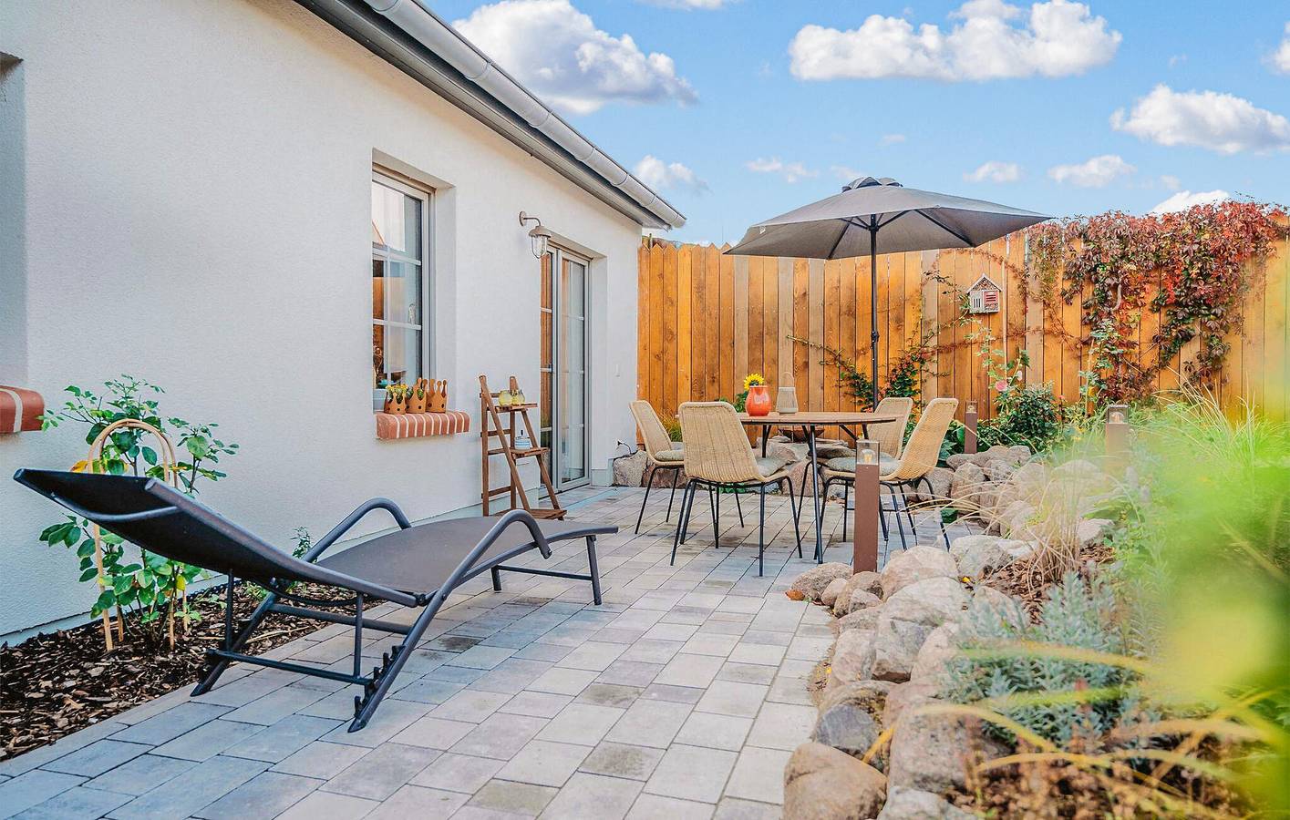 Rückzugsort am Strand mit Terrasse, Parkplatz und WiFi in Altwarp, Vorpommern Greifswald