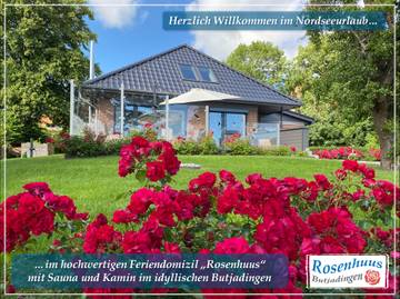 Ferienhaus für 5 Personen, mit Ausblick und Garten sowie Sauna am Jadebusen