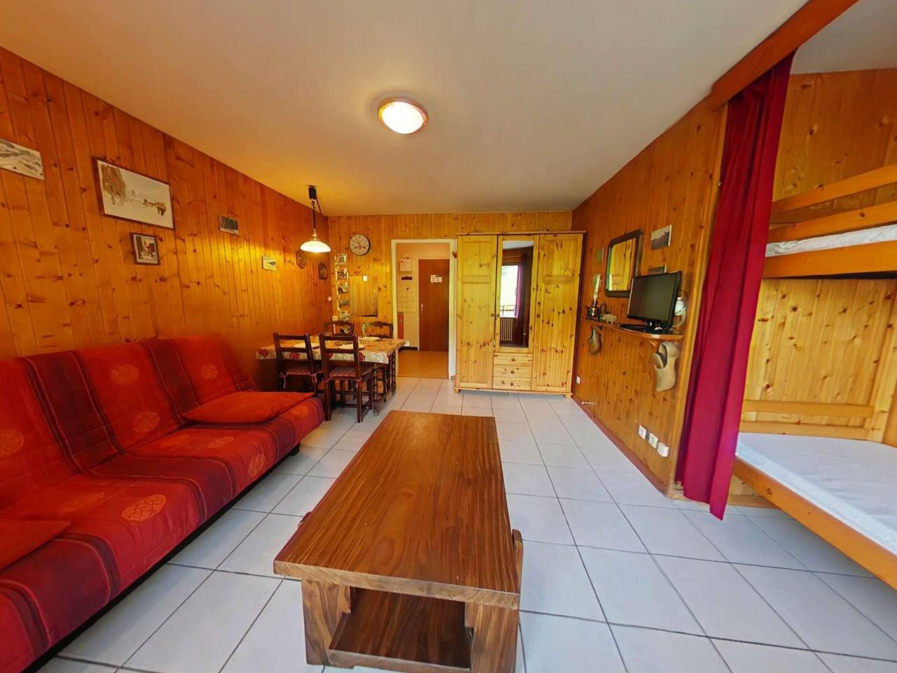 Estudio entero, Résidence le Planay - Estudio para 4 personas (0B) in Le Grand-Bornand, Región de Annecy
