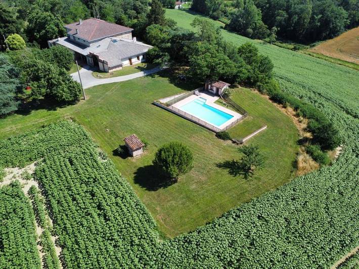 Maison de vacances pour 8 personnes, avec piscine ainsi que vue et jardin - 1