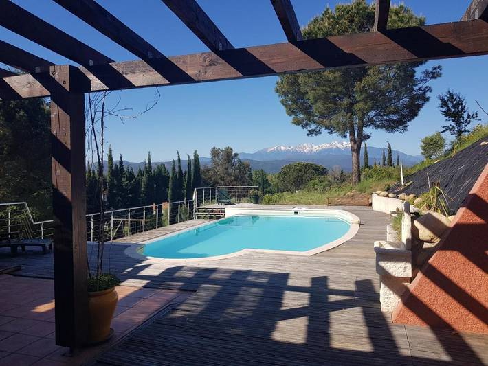 Tente pour 2 personnes, avec piscine et vue ainsi que terrasse et jardin
