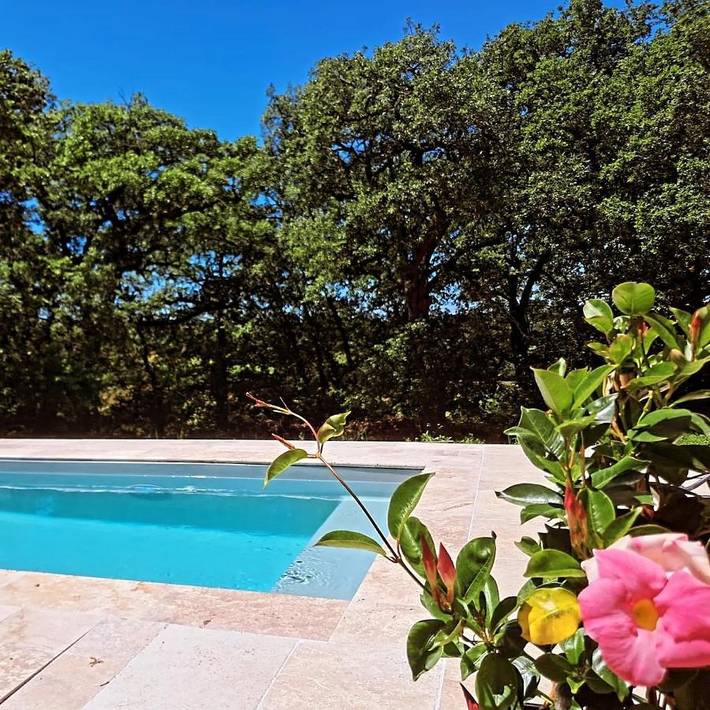 Maison de vacances pour 12 personnes, avec jardin ainsi que piscine et vue