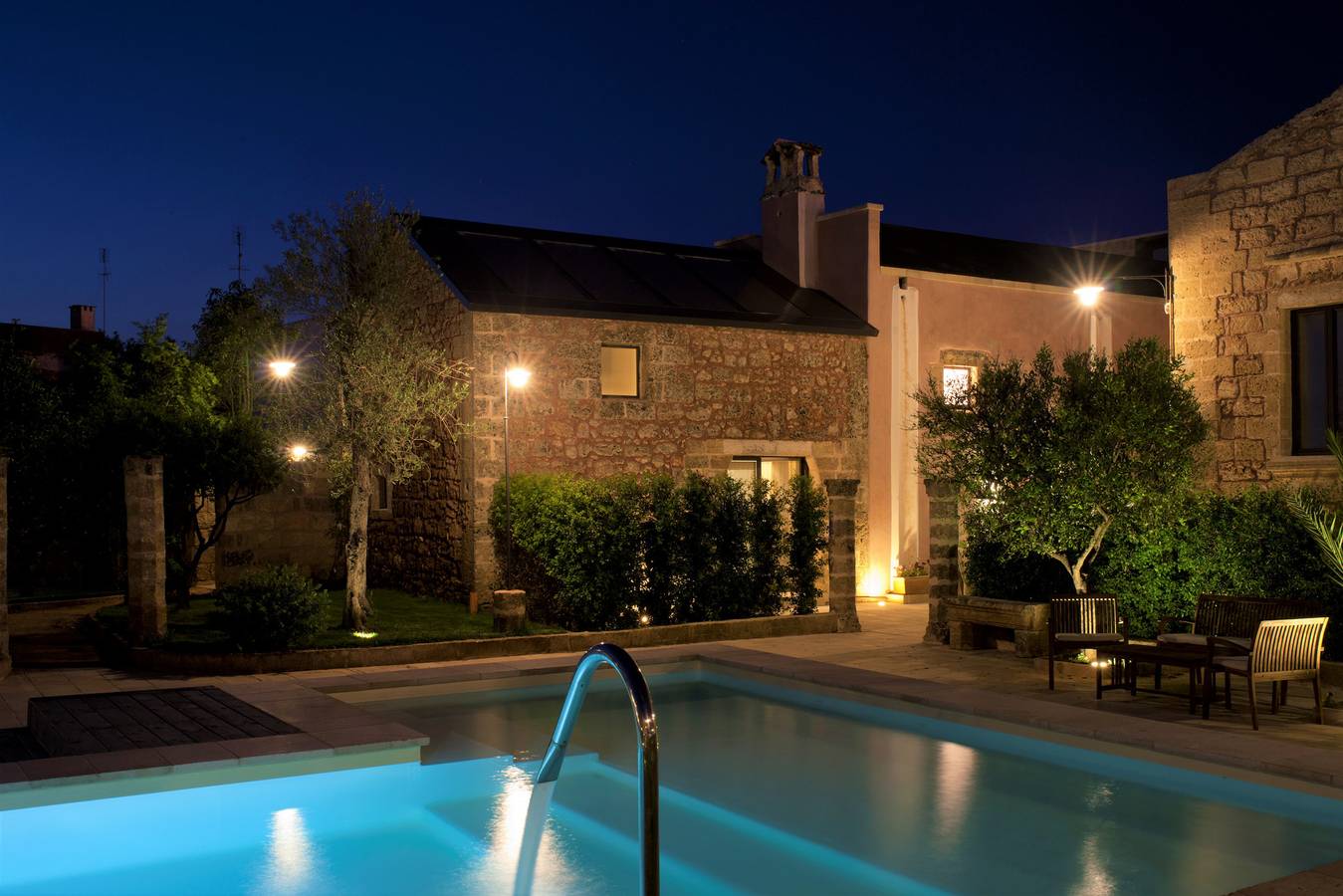 Historisches Haus mit Pool und mediterranem Park (A) in Patù, Golf von Tarent
