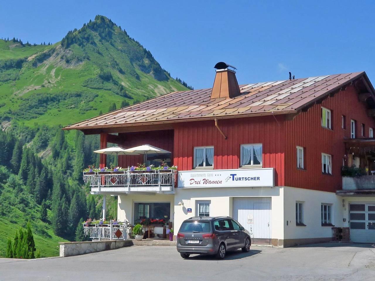 Ganze Ferienwohnung, Appartements Garni Drei Wannen - Panoramaappartement in Damüls, Bregenzerwald
