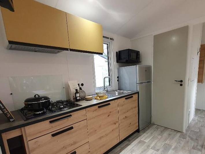 Camping du Petit Pont - Mobilheim 4 personen - 25m2 (2021) + Halbüberdachte Holzterrasse 8m2. 4 Pers. in Arvert, Côte de Beauté