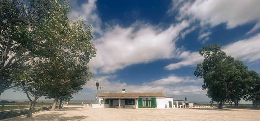 Casa rural para 12 personas, con vistas además de terraza y jardín en Delta del Ebro