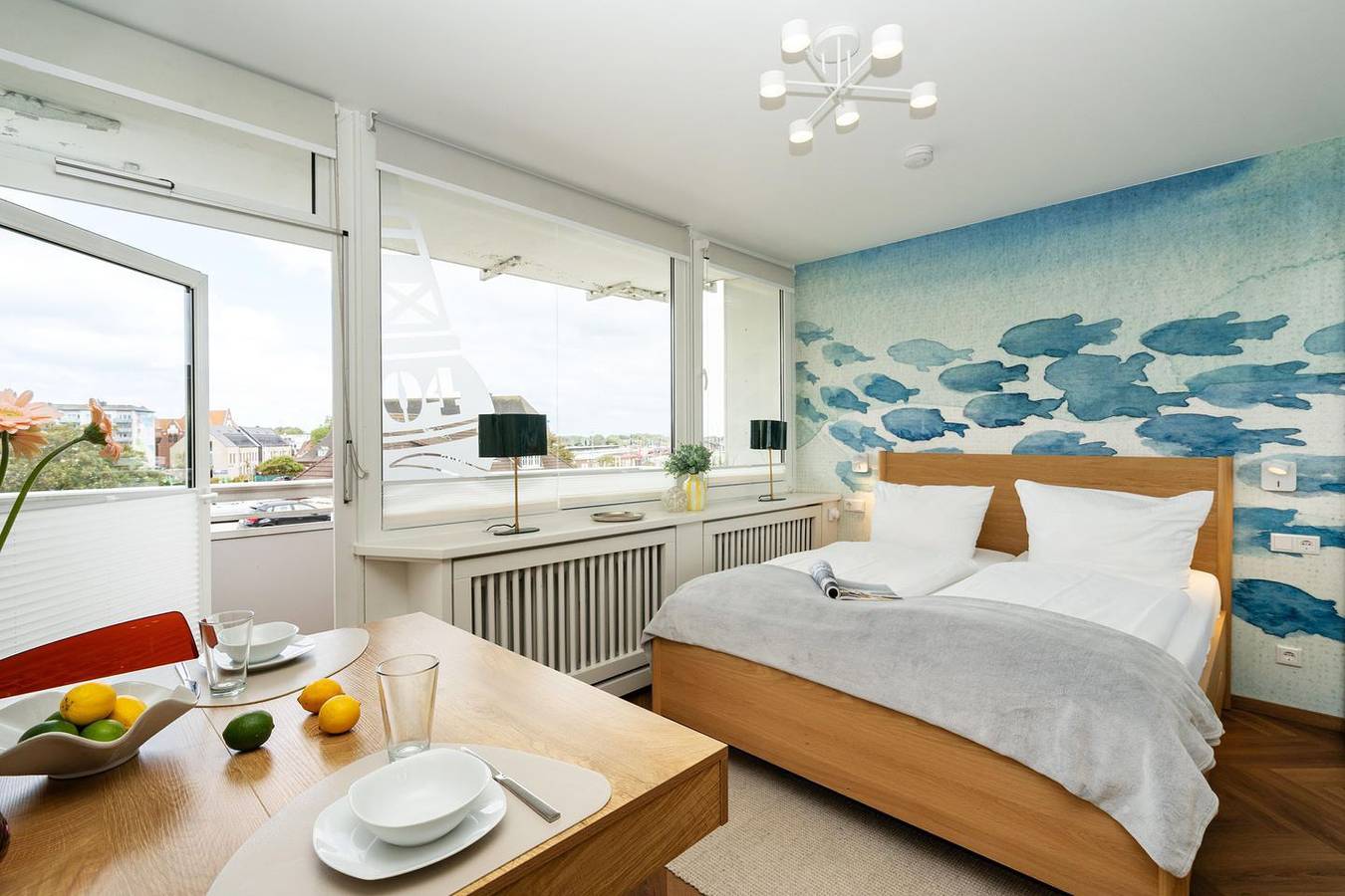 Ganze Wohnung, Modernes und zentrales App. mit Balkon, Pkw-Stellplatz, Wlan. Haustiere erlaubt. in Westerland, Sylt (Gemeinde)
