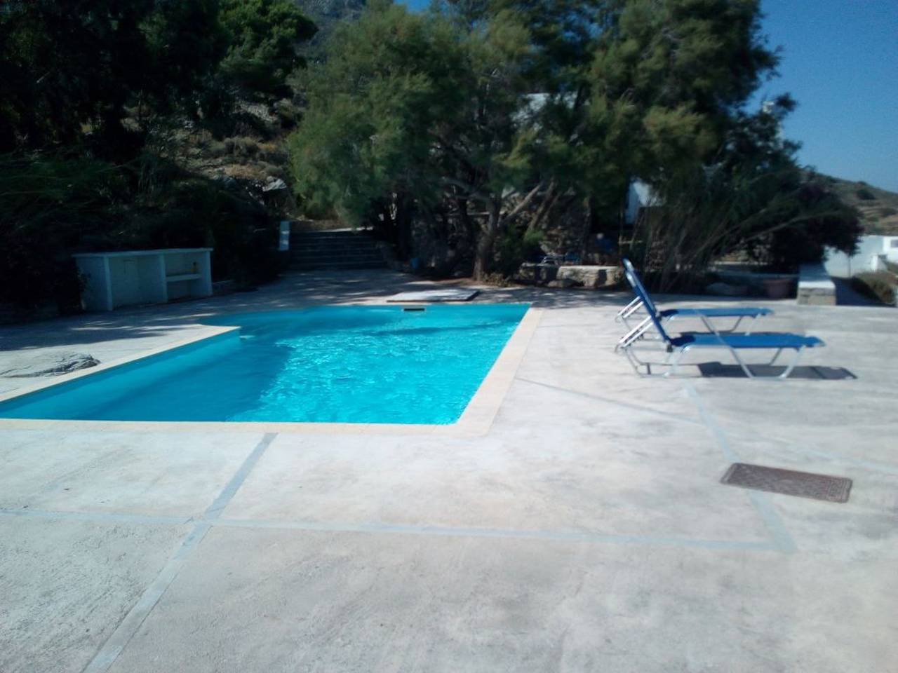 Kykladenhaus auf den Höhen von Parikia mit außergewöhnlicher Aussicht in Parikia, Paros