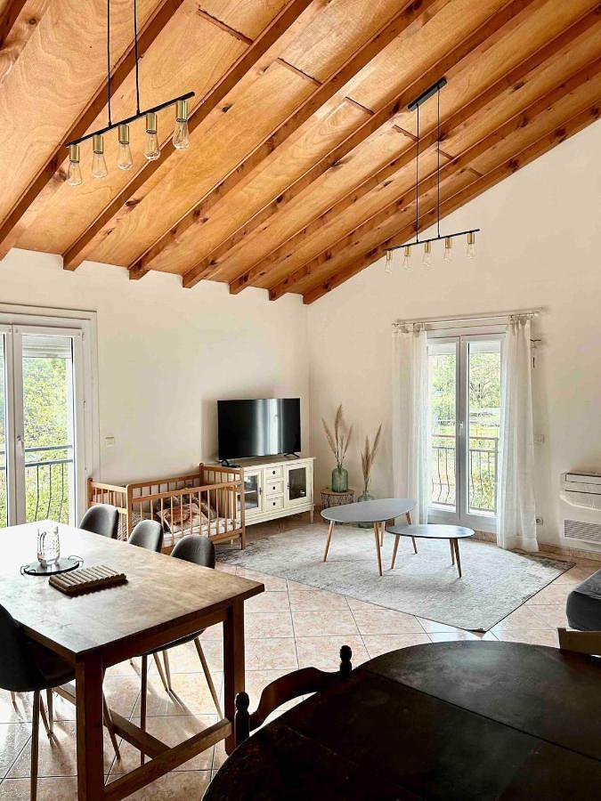 Maison de vacances pour 10 personnes, avec Balcon ainsi que Terrasse et Vue