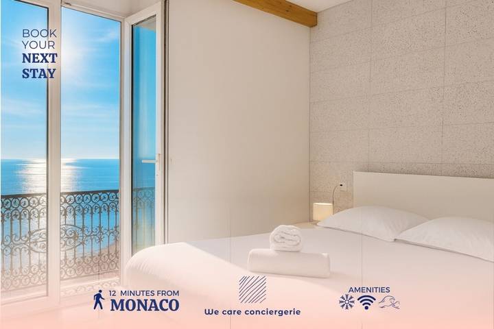 Appartement de vacances pour 2 personnes, avec Terrasse à Beausoleil