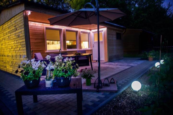 Ferienhaus für 3 Personen, mit Garten und Ausblick, mit Haustier in Seegebiet Mansfelder Land