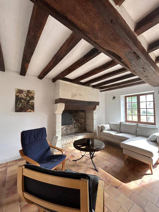 Location de vacances pour 8 personnes, avec terrasse ainsi que piscine et jardin, animaux acceptés à Parçay-les-Pins - 3