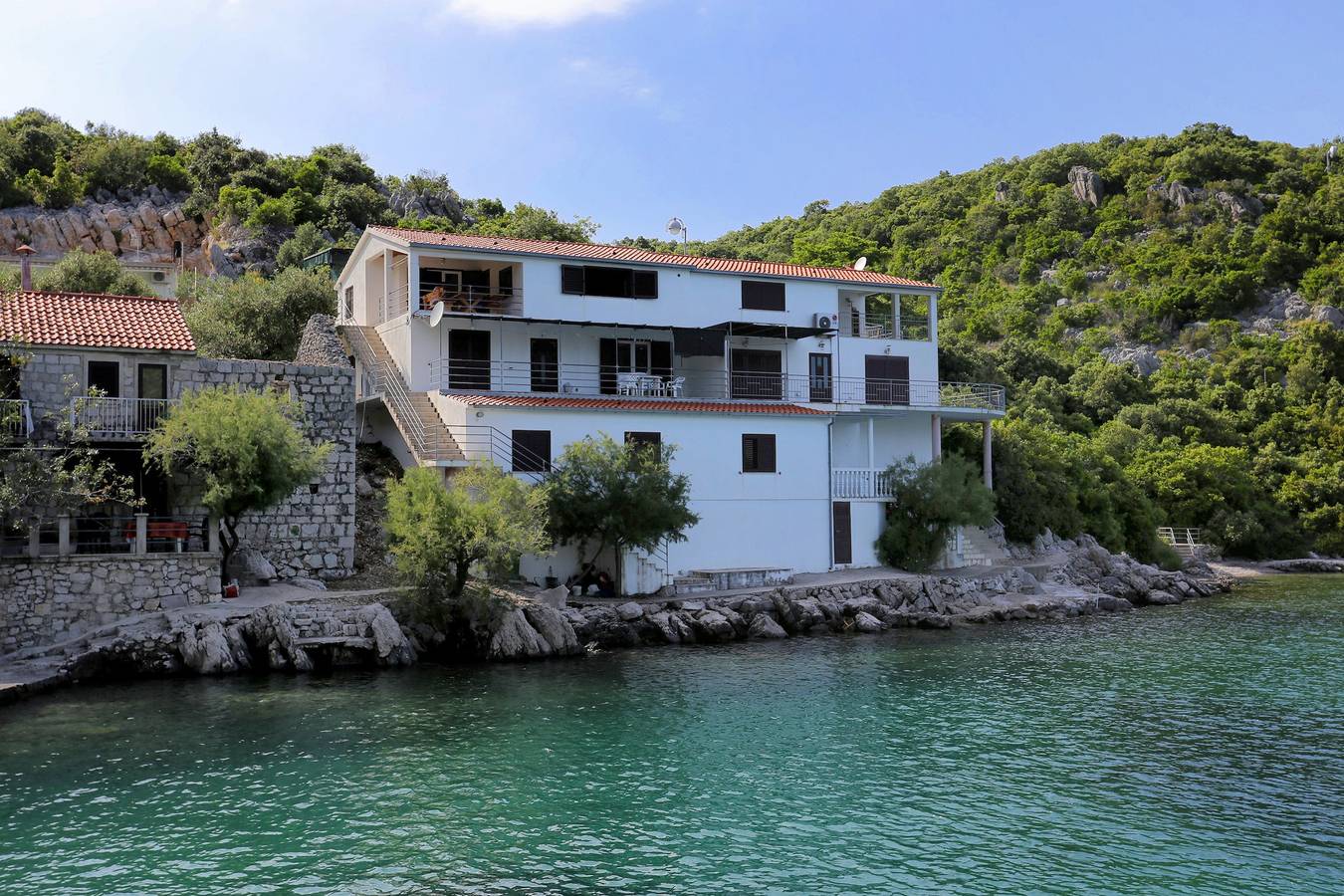 Ganze Wohnung, 2-Zimmer-Ferienwohnung am Strand Bucht Slivnica - Velika Prapratna, Peljesac A-10106-c in Trpanj, Dubrovnik-Neretva