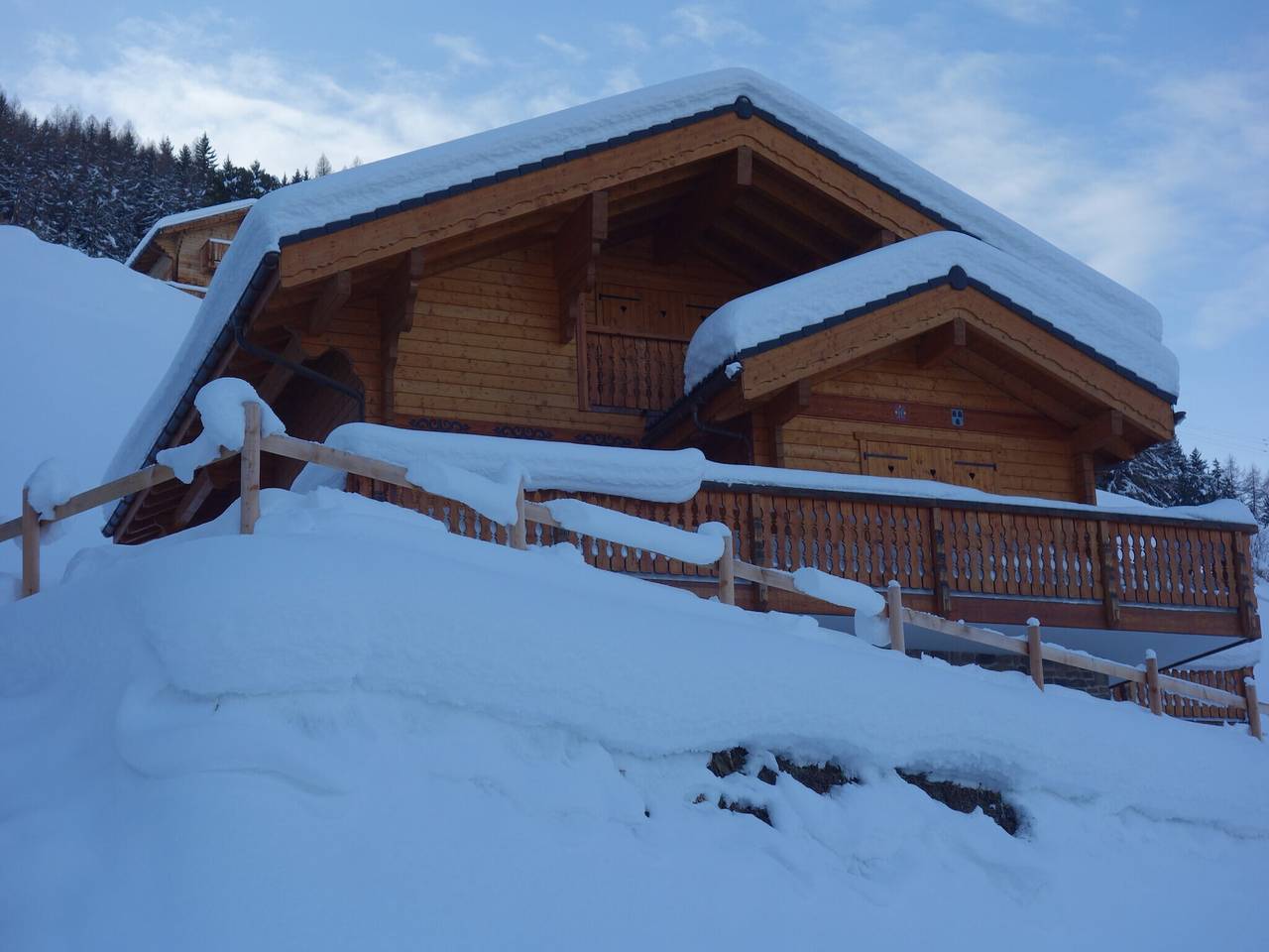 Chalet in Les Masses mit Skiraum in Vex, Walliser Alpen