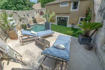 Maison d’hôte pour 4 personnes, avec jardin et piscine ainsi que sauna et vue à Calvisson