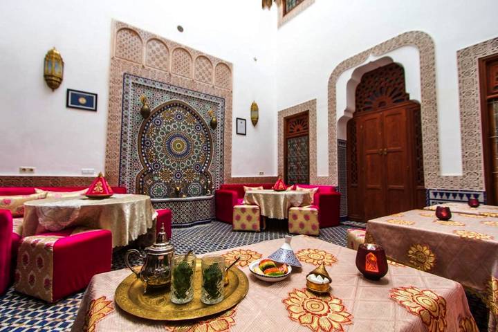 Maison d’hôte pour 3 personnes, avec jardin et vue dans Fes Al Bali