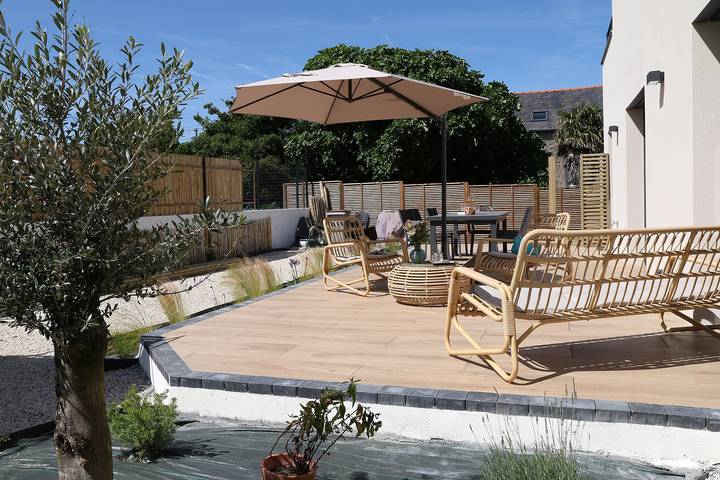Gîte pour 8 personnes, avec jardin et terrasse à Cancale
