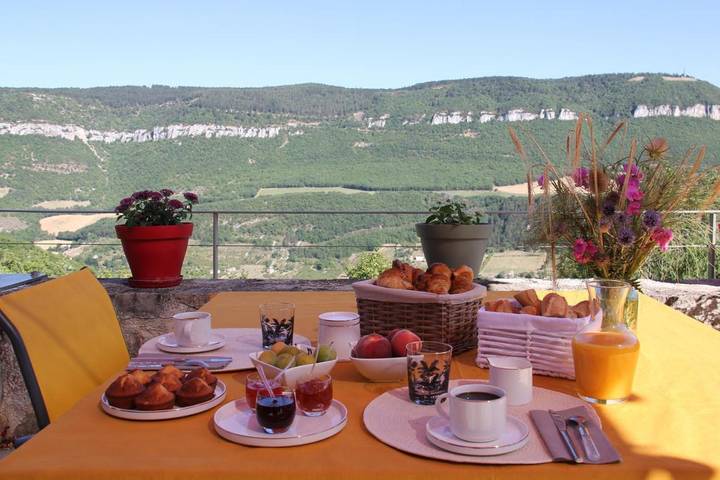 Chambre d’hôte pour 2 personnes, avec Terrasse ainsi que Jardin et Vue