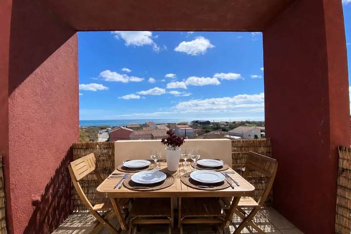 Appartement de vacances pour 4 personnes, avec Terrasse et Vue à Frontignan