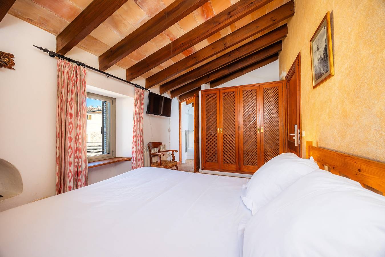 Doppelzimmer mit Gemeinschaftspool, Wlan und Klimaanlage in Sineu, Mallorca Inselmitte