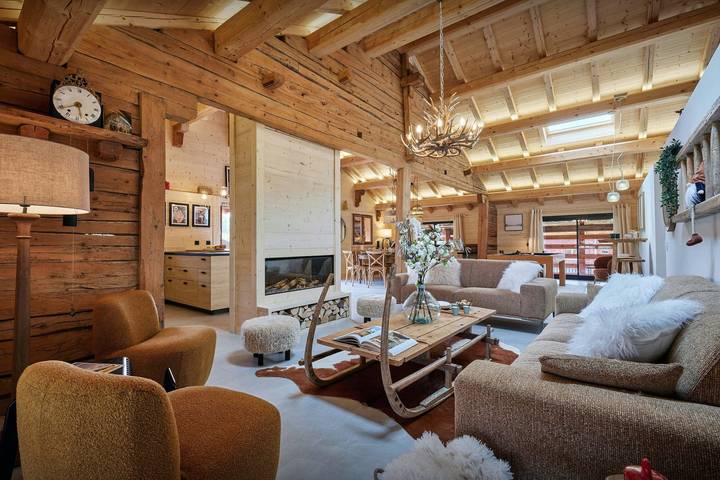 Chalet pour 14 personnes, avec terrasse et sauna à Le Grand-Bornand - 3