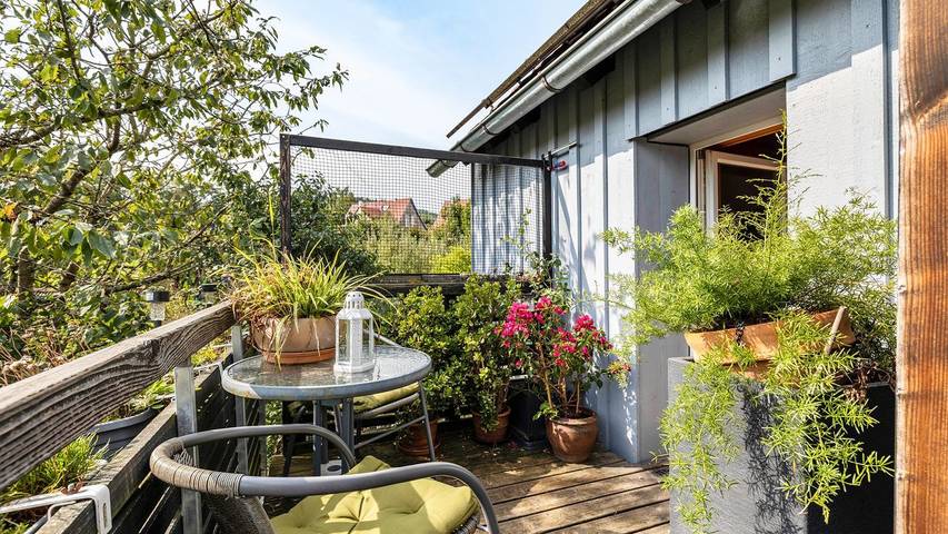 Ferienwohnung für 8 Personen, mit Terrasse und Balkon/Terrasse, mit Haustier in Bisingen