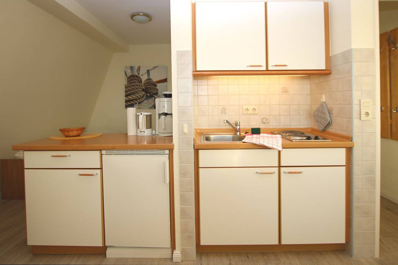 Ganze Wohnung, Ferienwohnung mit 2- Zimmern auf ca. 45m² mit direktem Meerblick in Wyk auf Föhr (Stadt), Wyk auf Föhr