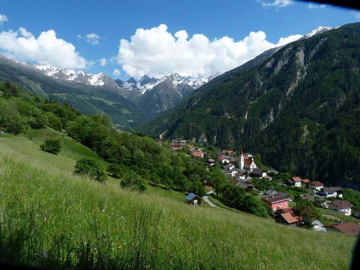 Ferienwohnung für 4 Personen, mit Terrasse und Garten sowie Ausblick in Kauns