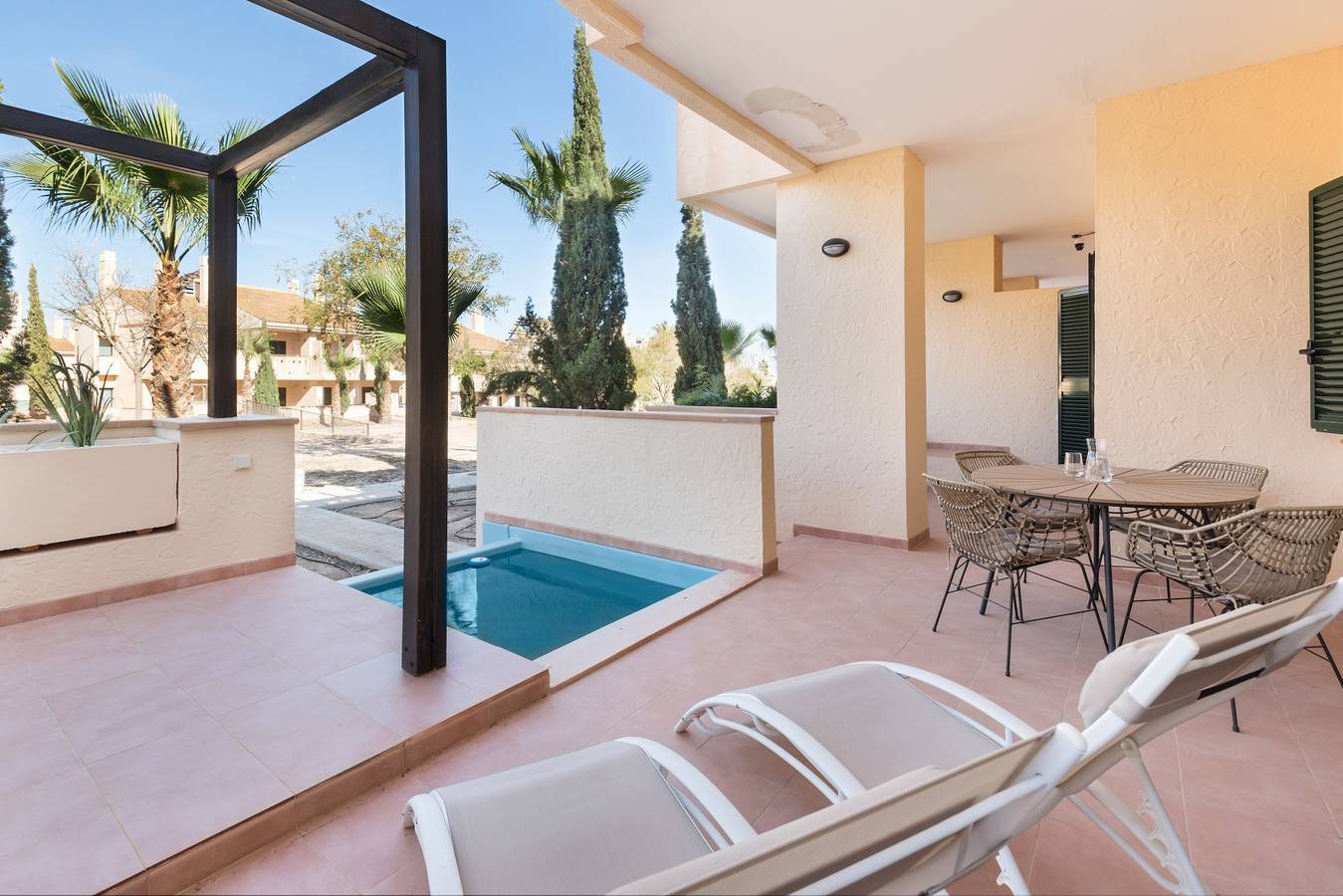 Hel leilighet, Apartment 'El Oasis Malta 1 Bajo A' with Shared Pool, Wi-Fi and Air Conditioning in Hacienda del alamo, Fuente Alamo de Murcia