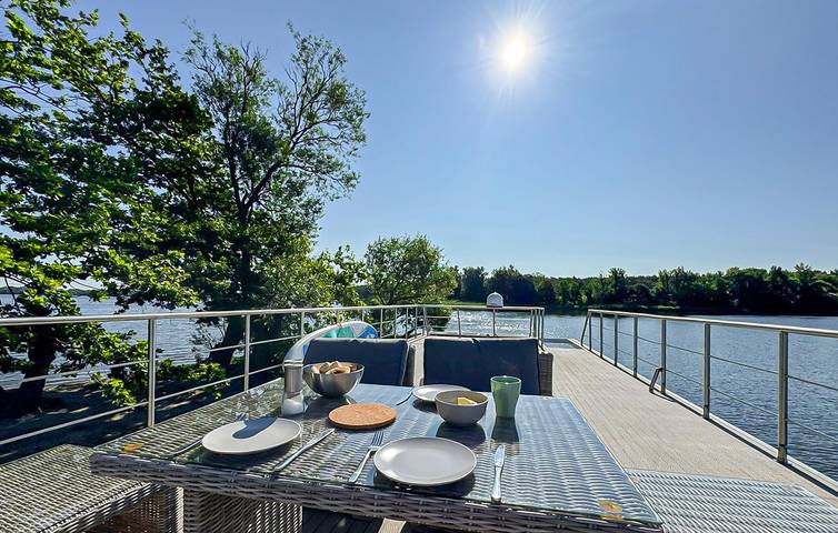 Hausboot für 6 Personen, mit Seeblick und Terrasse, mit Haustier in Brandenburg - 3