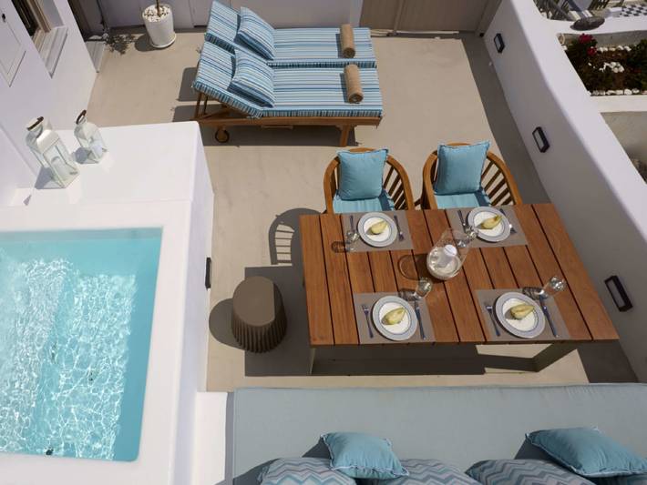 Location de vacances pour 4 personnes, avec vue sur l’océan et terrasse dans Firostefani - 2