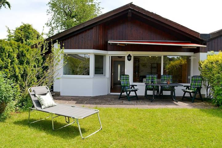 Ferienhaus für 4 Personen, mit Terrasse und Garten, mit Haustier