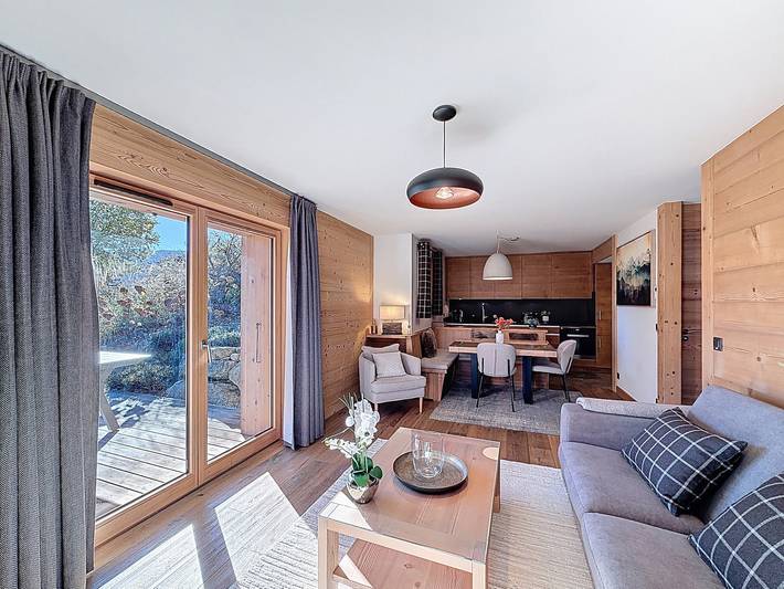 Location de vacances pour 6 personnes, avec Terrasse et Jardin à Combloux