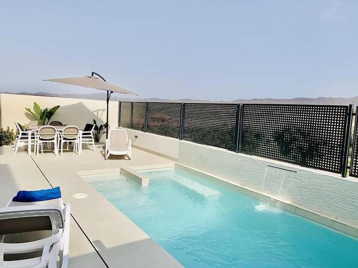 Casa rural para 6 personas, con Balcón y Terraza además de Jardín y Piscina en Águilas