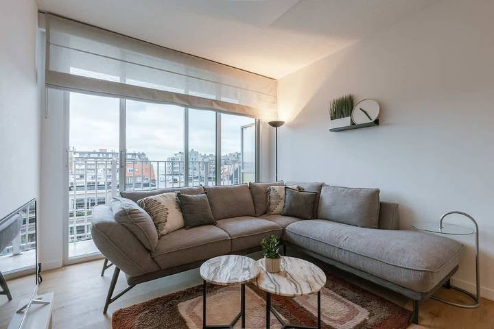 Ferienwohnung für 5 Personen, mit Meerblick und Garten