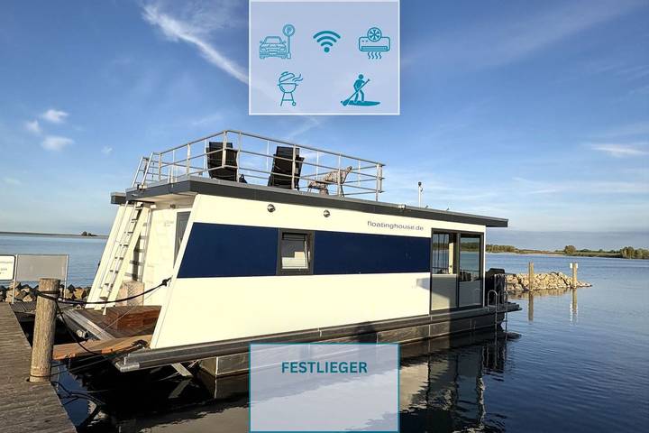 Ferienhaus für 3 Personen, mit Seeblick und Ausblick sowie Terrasse an der Müritz