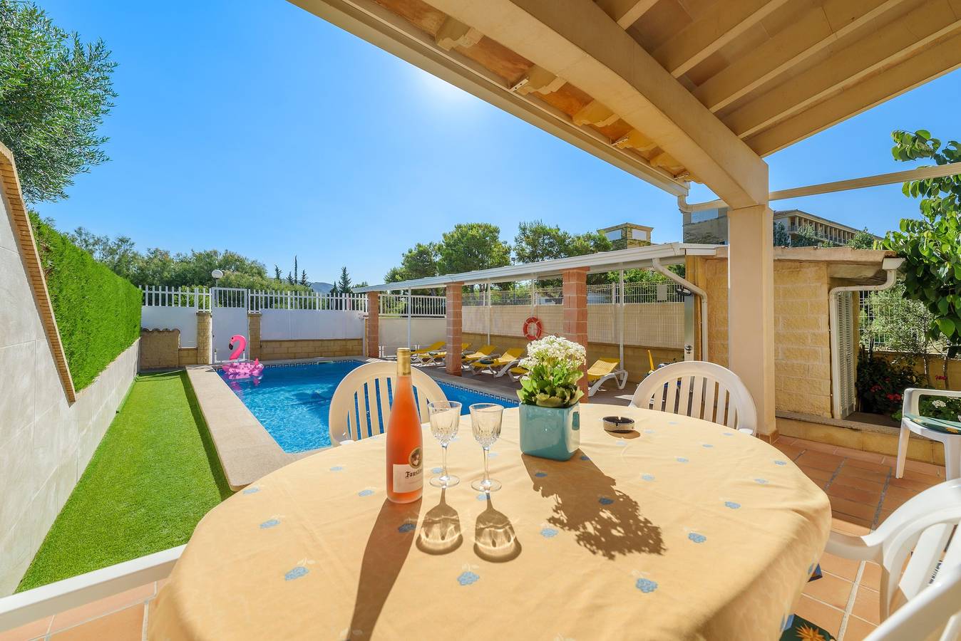 Ferienhaus Estrella de mar azul mit Pool, Klimaanlage, Wlan, Garten, Terrasse und Balkon in Port d'Alcúdia, Alcúdia
