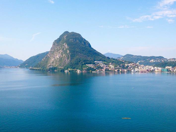 Vakantiewoning voor 2 personen, met terras en uitzicht op het meer in Lugano