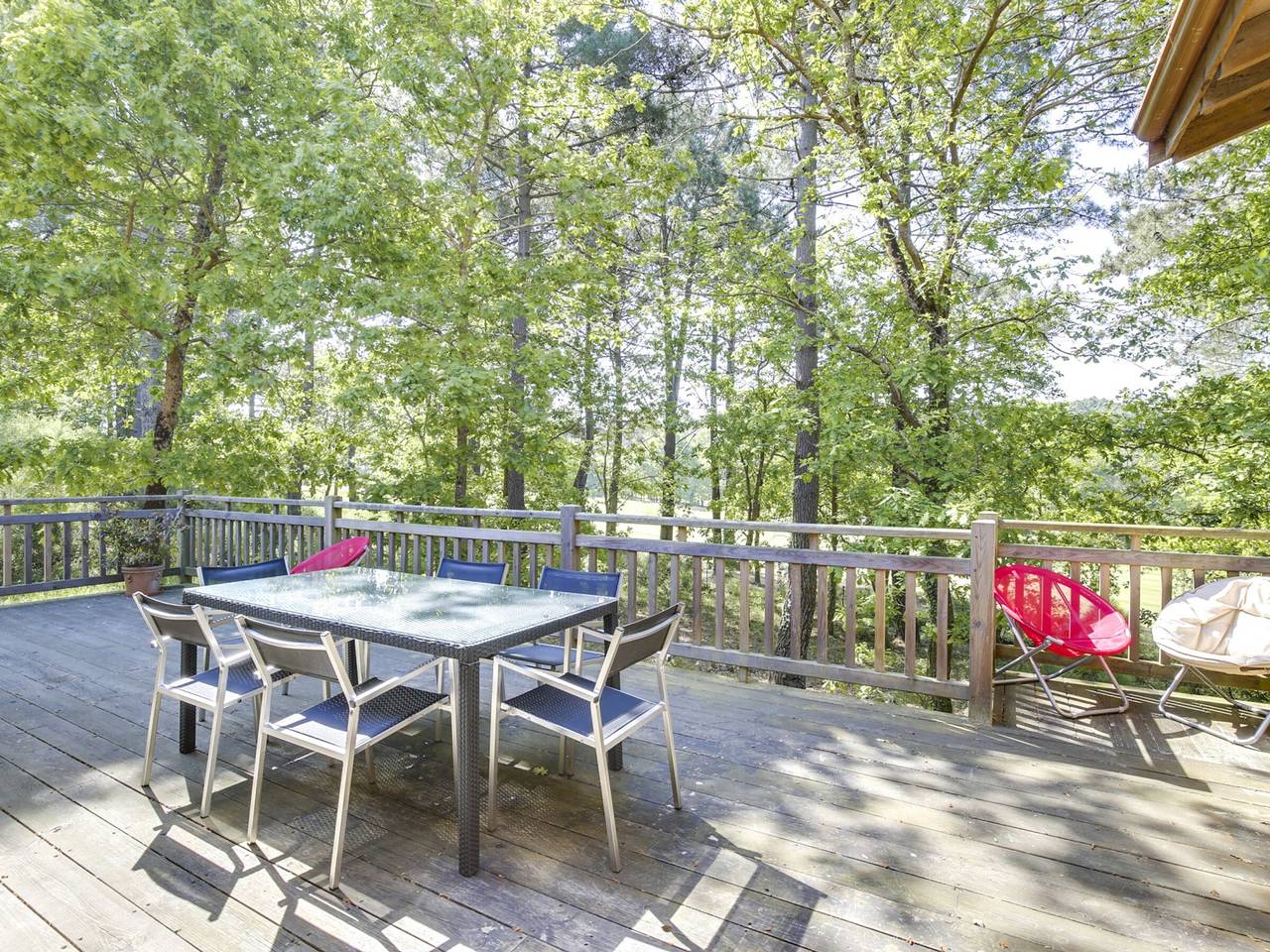 Beautiful wooden villa for 6 with terrace and Wi-Fi in Biscarrosse in Biscarrosse, Côte d’Argent