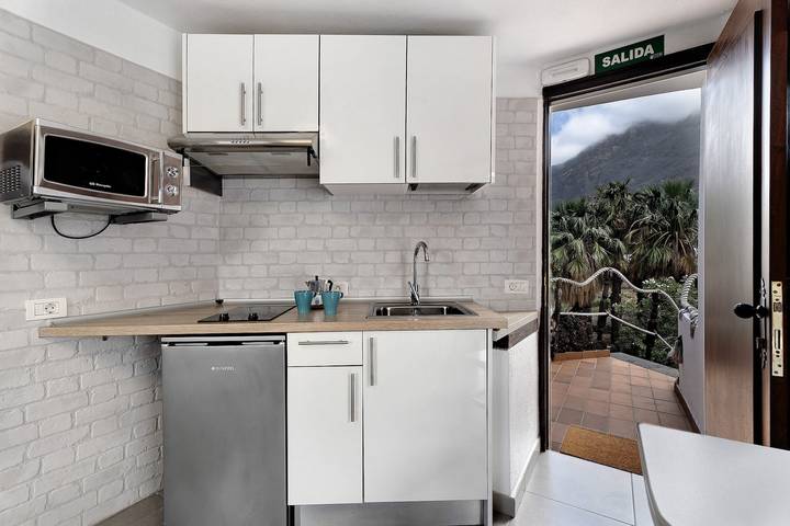 Ganze Wohnung, Ferienwohnung 'Finca Wapa - Studio 1' mit Meerblick, Wlan und Klimaanlage in Las Puntas, Frontera