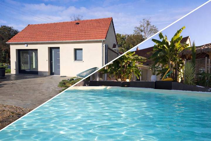 Maison de vacances pour 4 personnes, avec piscine et terrasse
