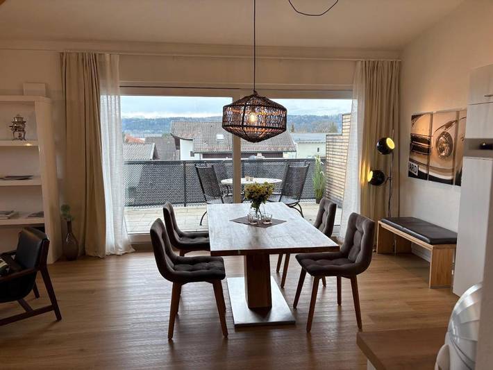 Ferienwohnung für 5 Personen, mit Balkon und Terrasse sowie Ausblick in Bruckmühl - 3