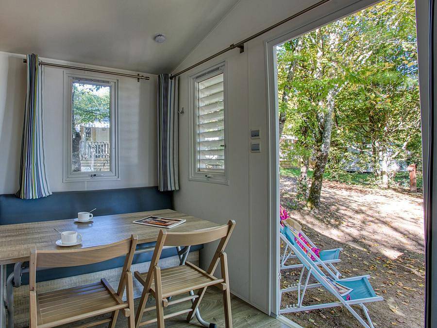 Camping Brin d'amour - Mobilhome 2 personas - Mobil-home Astria - modelo 2014 - 1 dormitorio in Les Eyzies, Périgord Noir