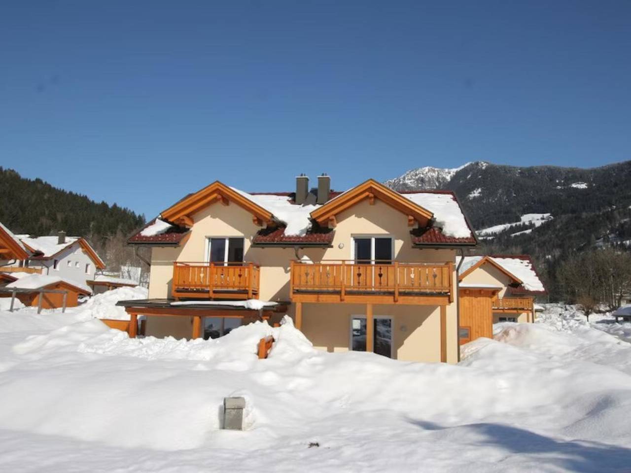 Ski-in Ski-out Chalet mit Garten nahe Skipiste in Gailtaler Alpen, Kötschach-Mauthen