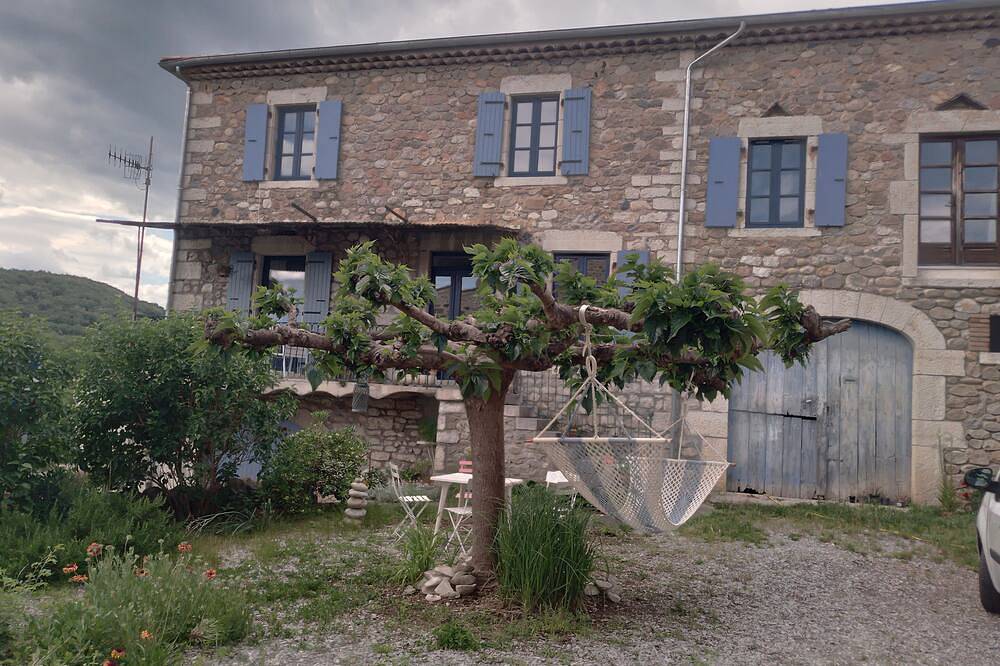 In the heart of the Ardeche river in Vogüé, Ardèche