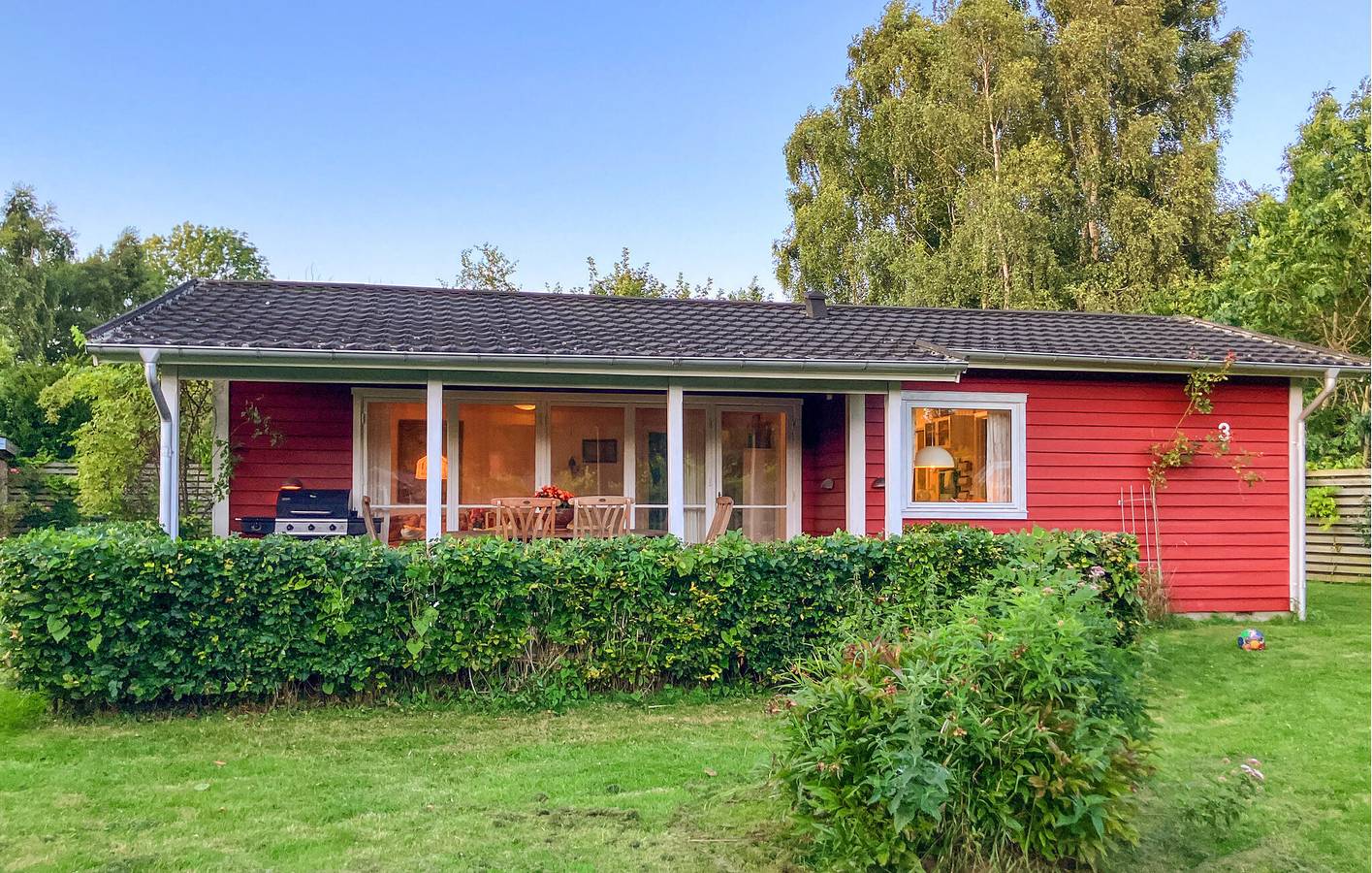 Holiday home for 5 people with terrace in Tengslemark Lyng, Nykøbing Sjælland