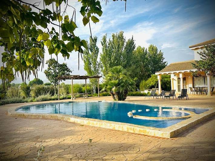 Location de vacances pour 10 personnes, avec Terrasse et Jardin ainsi que Bassin pour enfant et Piscine dans Caudete - 3