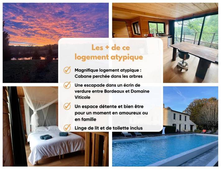 Tente pour 2 personnes, avec Terrasse et Jardin ainsi que Piscine et Vue sur le lac