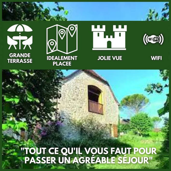 Location de vacances pour 4 personnes, avec Jardin à Loubressac