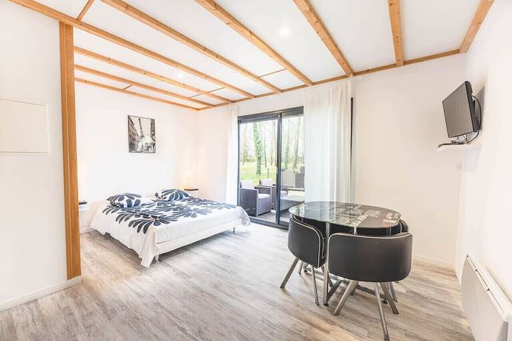 Location de vacances pour 4 personnes, avec jardin et terrasse ainsi que piscine et jacuzzi à Montamisé - 3